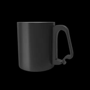 Black Aluminium Cup